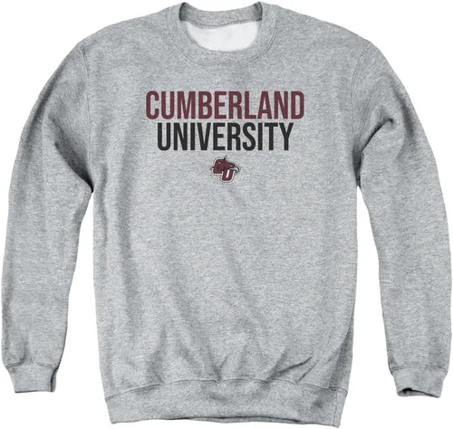 Vista 2 de LOGOVISION Cumberland University - Sudadera unisex con cuello redondo para adultos Negro