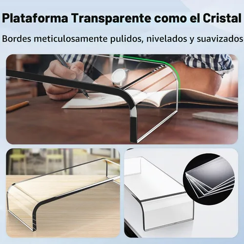 Vista 2 de AboveTEK, soporte para monitor de acrílico, Multicolor 20 pulgadas