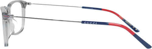 Vista 3 de Gucci GG1056OA 003 Marco De Gafas De Los Hombres Plata Borde Completo Rectangular 2.205 in, azul, gris, plateado (GreySilverBlue)