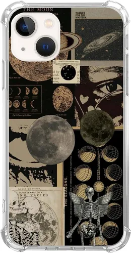 Vista 9 de Funda de teléfono con collage cristiano de versículos bíblicos compatible con iPhone 14, funda cristiana con citas positivas para adolescentes