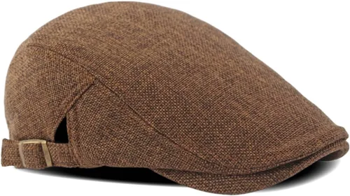 Vista 3 de Mujeres Hombres Simple Flat Cabbie Newsboy Ivy Hat Sun Beret Cap Duckbill Driving Hat color2 negro
