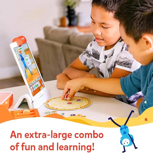 Vista 3 de Osmo - Juego Pizza Co. - Edades 5-12 - Habilidades de comunicación y matemáticas empresariales - Para iPad y tableta Fire (se requiere base) Osmo