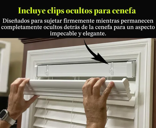 Vista 3 de Faux Wood Blinds Valance - Custom Made to Your Size (Color: White)