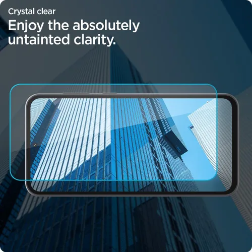 Vista 8 de Spigen Protector de pantalla de vidrio templado [GlasTR AlignMaster] diseñado para Galaxy S23 FE - Paquete de 2