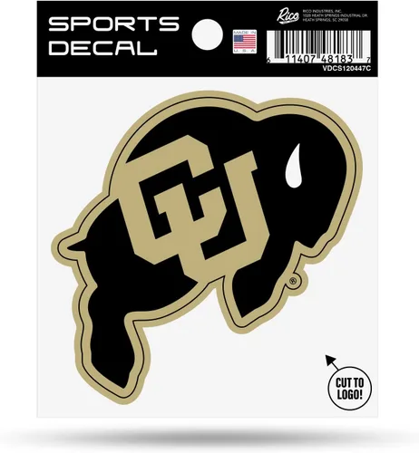 Vista 90 de Rico Industries NCAA - Calcomanía unisex para adultos con logotipo primario 4 x 4
