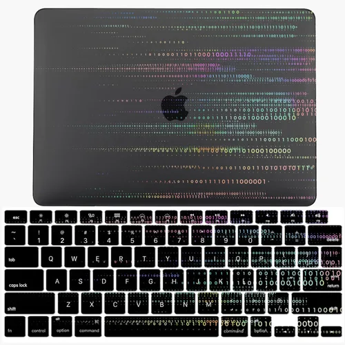 Vista 10 de IVY Funda para MacBook Old Air 13 2010-2017 Modelo A1369 A1466 Carcasa rígida para portátil [Flash Negro Transparente] [Cubierta de teclado] - LT11
