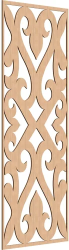 Vista 99 de Keene Paneles de pared decorativos de madera con calado, 9 3/8 pulgadas de ancho x 24 3/8 pulgadas de alto x 1/4 de alto, abedul Birch