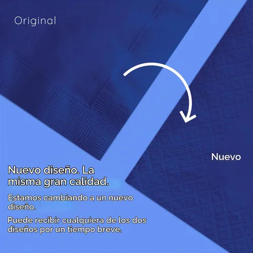 Vista 5 de Creative Converting Touch of Color - Servilletas de papel de 3 capas, 50 unidades para bebidas, color azul Bermudas, Servilleta para almuerzo