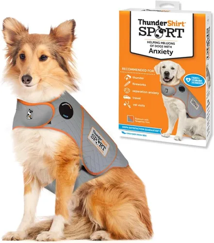 Vista 7 de Chaqueta de ansiedad deportiva para perro, Fucsia
