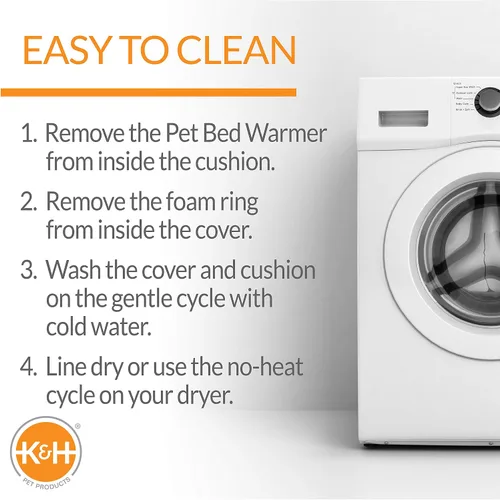 Vista 6 de K&H Pet Products Thermo-Kitty Bed Deluxe - Cama Calefactada de Lujo para Gatos Grandes - Cama Calefactada para Mascotas de Interior para Perros
