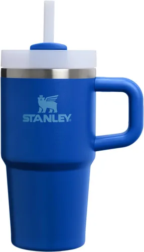 Vista 164 de STANLEY Quencher H2.0 Vaso Térmico con asa y pajilla, 64 onzas, tapa Flowstate de 3 posiciones, gran capacidad para viajes y deportes, vaso de acero