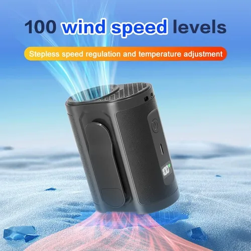 Vista 2 de Ventilador de cintura portátil con clip en ventilador de enfriamiento de cuello de cintura personal portátil