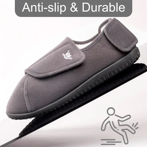 Vista 13 de EuropeanSoftest - Pantuflas clásicas con forro de rizo francés para mujer, con espuma viscoelástica 80-D, transpirables, lavables, para interiores