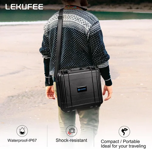 Vista 7 de Lekufee Funda rígida impermeable portátil para DJI Mini 4 Pro/3 Pro/3 Drone, RC 2/RC N3/N2, Goggles 2/3/Integra, RC Motion 2/3 y accesorios
