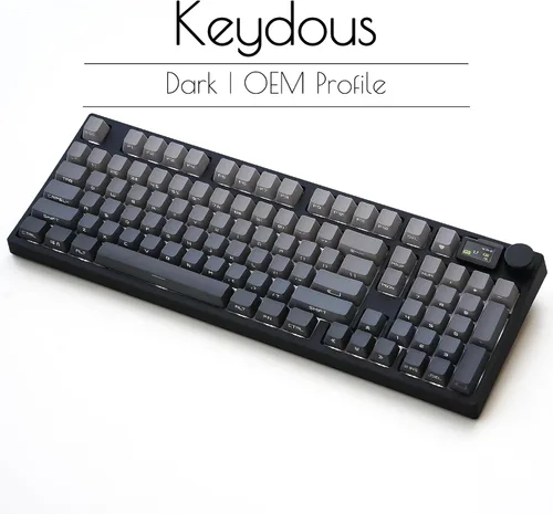 Vista 2 de NJ98 Teclado mecánico inalámbrico personalizado con perilla de pantalla 96% teclado RGB intercambiable en caliente Mac Windows