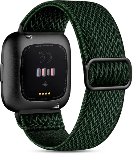 Vista 15 de Witzon Compatible con Fitbit Versa/Versa Lite/Versa 2 bandas para mujeres y hombres, correa elástica ajustable de repuesto para reloj inteligente