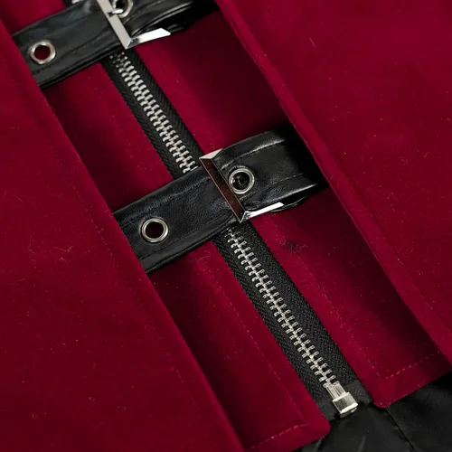Vista 7 de Chaqueta gótica Steampunk con capucha para hombre, disfraz medieval de Halloween para cosplay