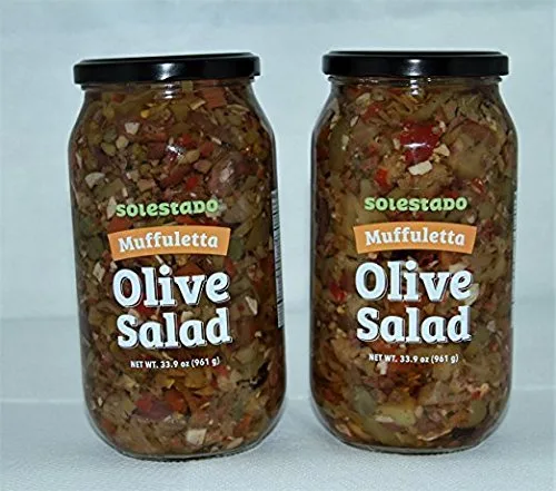Vista 7 de Solestado Muffuletta (paquete de 2) Ensalada de aceitunas 33.9oz cada una