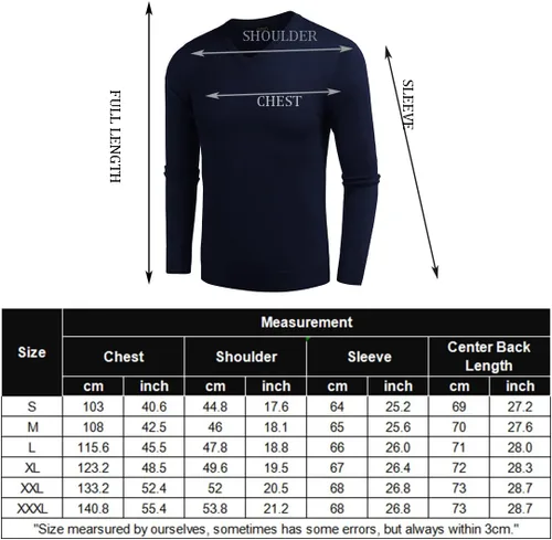 Vista 6 de COOFANDY Suéter casual con cuello en V para hombre, tejido acanalado, ajustado, manga larga