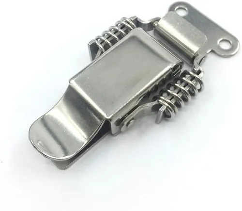 Vista 2 de 2 piezas de acero inoxidable Spring Draw Toggle Latch Latch Latch Lock Lock Case Box Chest Trunk Toolbox Chest Toolbox Chest Toggle Lock Longitud