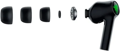 Vista 9 de Razer Hammerhead True Wireless (2ª generación) - Audífonos Bluetooth para juegos: Iluminación RGB Chroma - Baja latencia de 60 ms - Cancelación