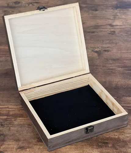 Vista 4 de Caja de luna caja de madera, caja de regalo de cristal, caja de regalo de tarot, caja de regalo de astrología misteriosa, caja de sol y luna, caja
