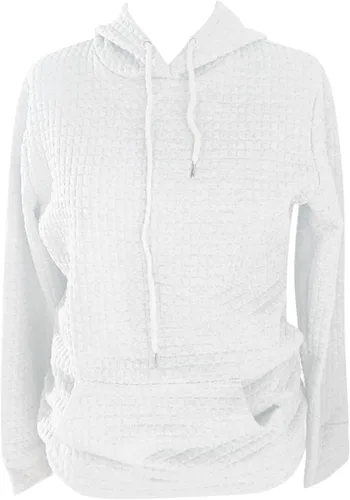 Vista 2 de Sudadera casual con capucha para mujer, con bolsillo, cómoda y ligera, con cordón ajustable