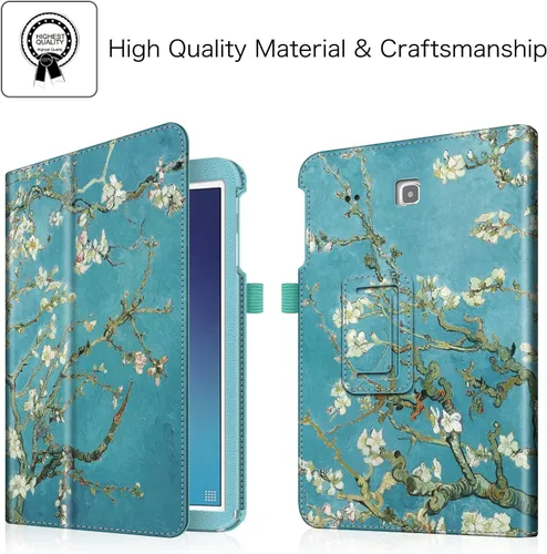 Vista 4 de Fintie, funda tipo libro Samsung Tab Galaxy E 9.6, Z-flor