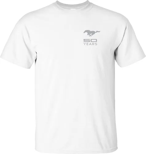 Vista 2 de Ford Mustang - Camiseta de 50 años de aniversario, gris, Shelby, cobra, serpiente silueta