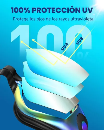 Vista 3 de Aegend Gafas de natación, gafas de natación sin fugas, protección completa para adultos, hombres, mujeres y jóvenes