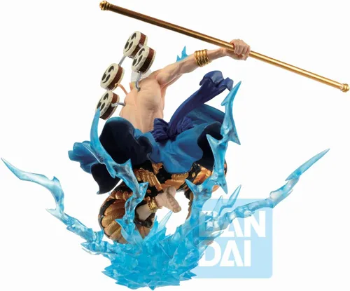 Vista 4 de Figura Ichibansho – Una pieza – Recuerdos de Enel Duel, estatua coleccionable de Bandai Spirits