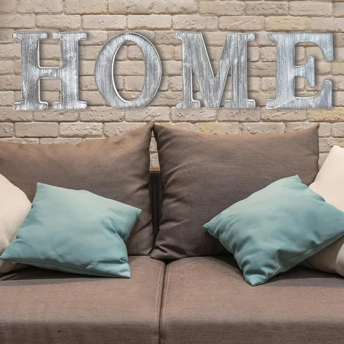 Vista 7 de Letras de madera rústica sin terminar de 8 pulgadas para decoración de pared, letras decorativas de pie en rodajas, decoración de tablero