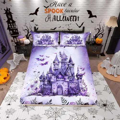 Vista 28 de Juego de ropa de cama con estampado de leopardo, tamaño individual, juego de cama de guepardo africano para decoración de dormitorio