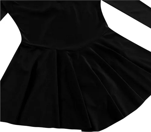 Vista 7 de easyforever Vestido de ballet latino para mujeres, adolescentes, uniforme de equipo de patinaje, falda tutú, leotardo