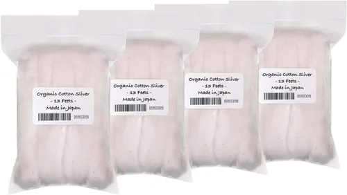 Vista 8 de Plata japonesa de algodón orgánico de 13 pies 100% orgánico sin blanquear [fabricado en Japón] (paquete de 1)