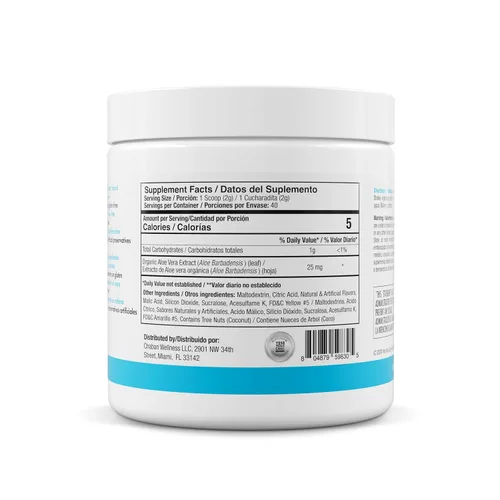 Vista 2 de Yes You Can! Mezcla de bebida en polvo de aloe vera, refuerzo de hidratación infundido con extracto de aloe vera orgánico puro, deliciosos sabores