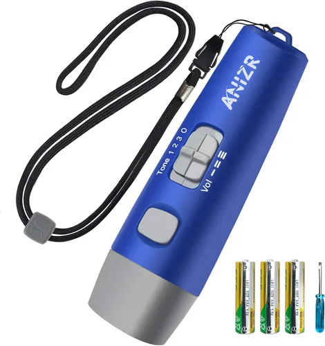 Vista 11 de ANIZR Silbatos electrónicos con cordón, ajustable de 3 tonos y 3 silbatos de emergencia de gran volumen, silbato de árbitro de baloncesto