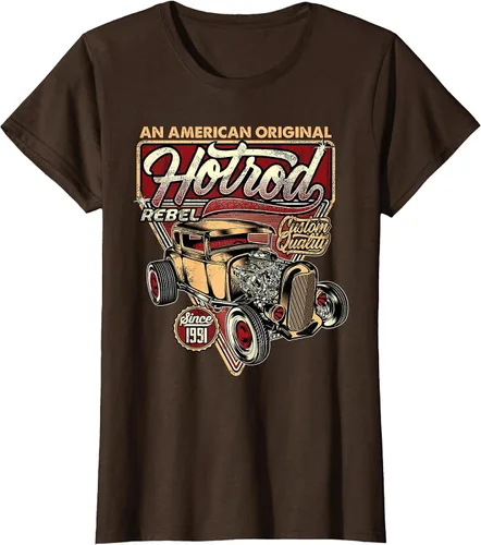 Vista 85 de Camiseta vintage Hot Rod Speed and Power para hombre Asphalt Grey