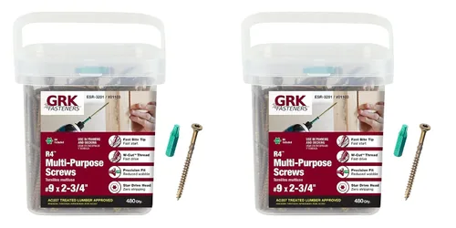 Vista 29 de GRK Fasteners R4™ #9 x 1-1/2" Tornillos multiusos para enmarcar, 820 PCS