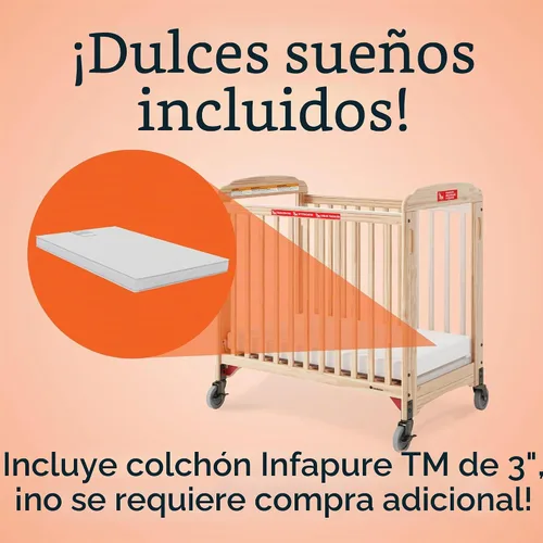 Vista 7 de Foundations First Responder - Cuna de lado fijo de evacuación, cuenta con paneles Clearview, incluye marco de evacuación, ruedas de gran