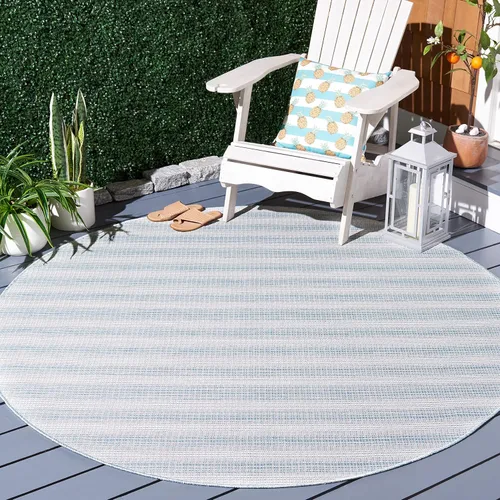 Vista 38 de SAFAVIEH Hampton Collection - Alfombra lavable para exteriores de 2 x 9 pies, color marfil y gris, no desprende pelusa y fácil de limpiar, ideal