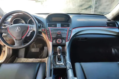 Vista 7 de 16 pies de sólido rojo para coche y moto autoadhesivo recortar exterior e interior Universal salpicadero parachoques ventana puerta lateral