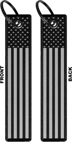 Vista 2 de Marco soporte para placa de matrícula de motocicleta con bandera estadounidense. Letras elevadas 3D (negro/negro)
