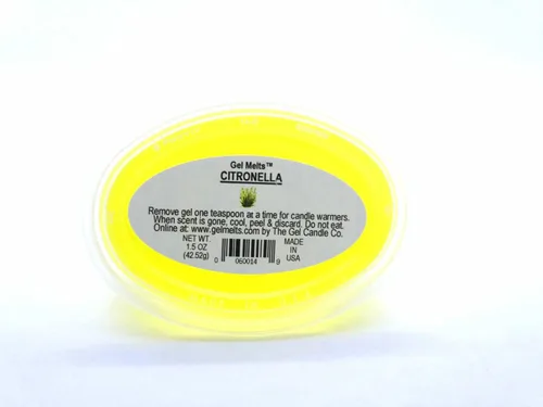 Vista 4 de El gel aromático de citronela se derrite para calentadores y quemadores de The Gel Candle Company PEEL, MELT AND DISFRUTAR