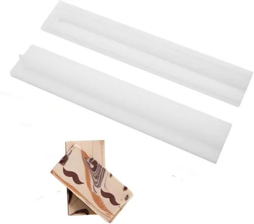 Vista 17 de Moldes de jabón para hacer jabón, paquete de 2 moldes de silicona para jabón, molde de jabón hecho a mano, rectangular, ovalado y formas de flores