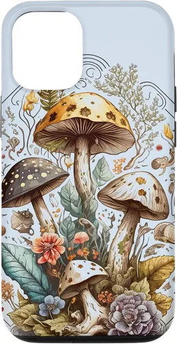 Vista 26 de iPhone 16 Mushroom Tarot Card Goth Emo Occult Astrology Women Girls Case