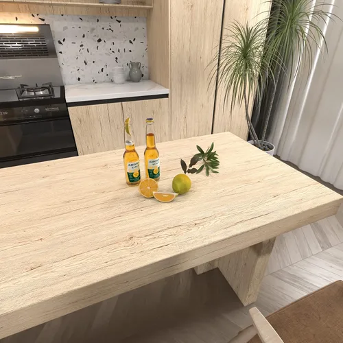 Vista 3 de Papel de contacto para despegar y pegar de grano de madera para gabinetes, vinilo decorativo impermeable