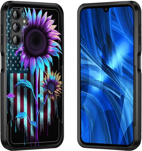 Vista 188 de para Galaxy A15 5G - Funda, [Prueba de caída de grado militar] Funda protectora resistente a golpes de uso pesado y resistente para Samsung Galaxy