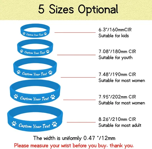 Vista 3 de Pulseras de silicona personalizadas Pulseras de goma de aduana a granel para eventos con texto de logotipo, pulseras personalizadas, regalos