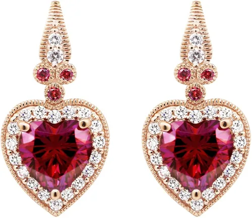 Vista 2 de Tienda Collection Platinum-Plated Sterling Silver Infinite Elements Cubic Zirconia Drop Earrings